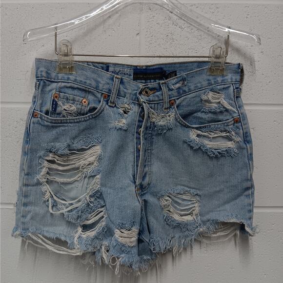 Vintage Express‎ Bleus Denim Authentique women's 7/8 Cutoff denim jeans - Picture 1 of 8